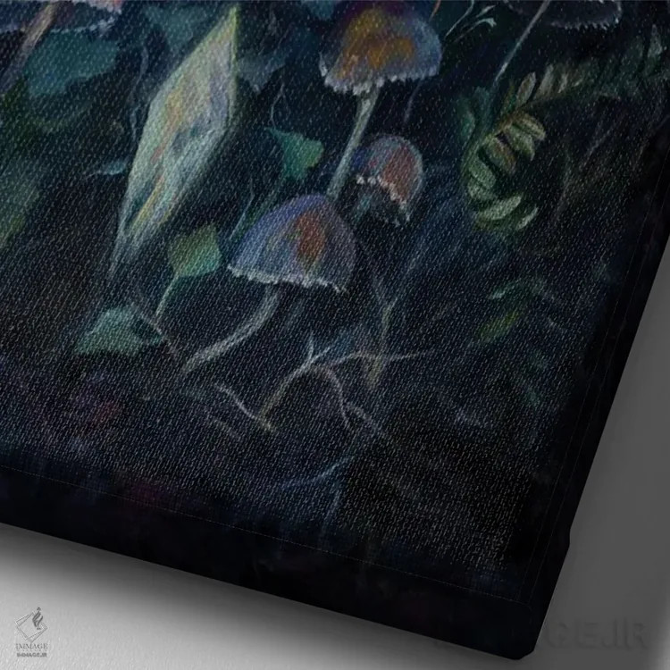 تابلو دکوراتیو شب پره مرگ اثر کلارا مک آلیستر - نمای نزدیک بافت بوم