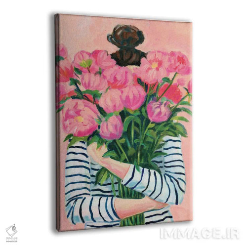 تابلو دکوراتیو جشن گل های صدتومانی اثر کتی مینگوس - نمای پرسپکتیو محصول