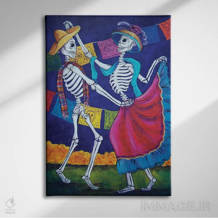 تابلو دکوراتیو رقصیدن اثر کندی مایر - نمای روبهرو روی دیوار