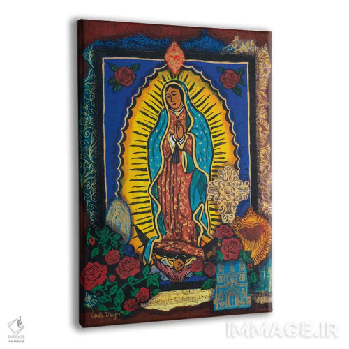 تابلو دکوراتیو کلاژ گوادالوپه اثر کندی مایر - نمای پرسپکتیو محصول