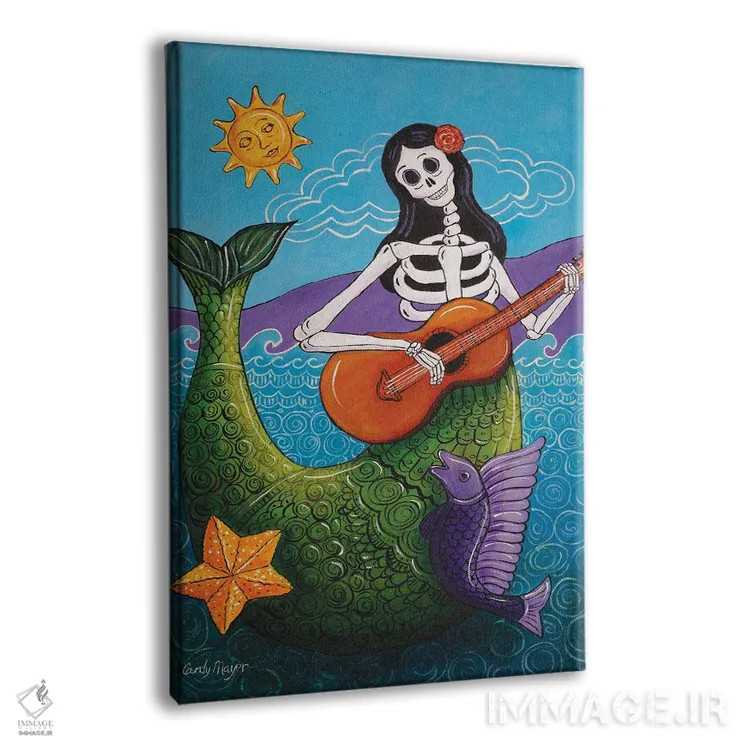 تابلو دکوراتیو پری دریایی اثر کندی مایر - نمای پرسپکتیو محصول