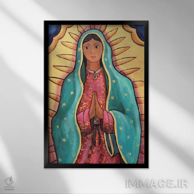 تابلو دکوراتیو گوادالوپه اثر کندی مایر - نمای قابدار مشکی