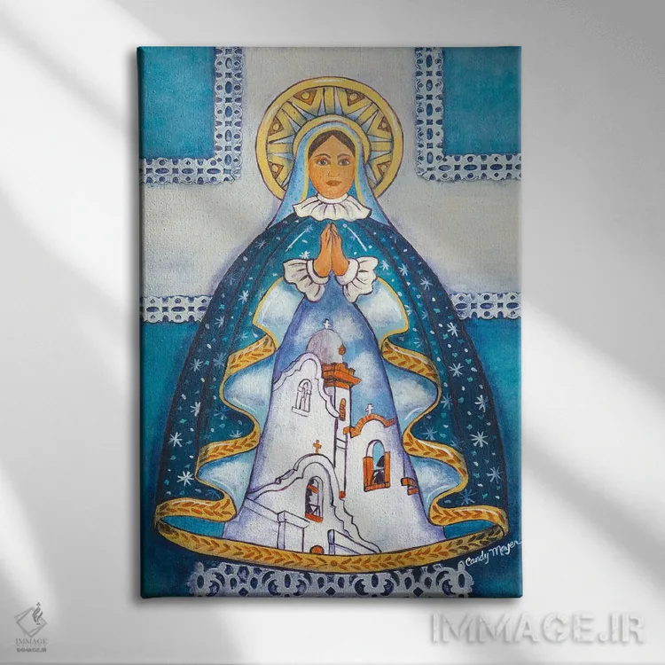 تابلو دکوراتیو مریم مقدس ماموریتی اثر کندی مایر - نمای روبهرو روی دیوار