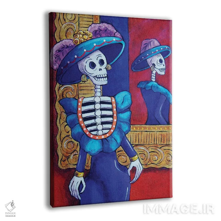 تابلو دکوراتیو کاترینا در آینه اثر کندی مایر - نمای پرسپکتیو محصول