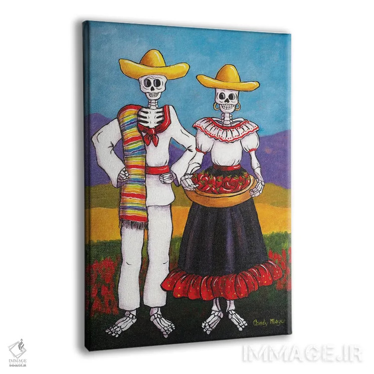 تابلو دکوراتیو کشاورزان فلفل چیلی اثر کندی مایر - نمای پرسپکتیو محصول