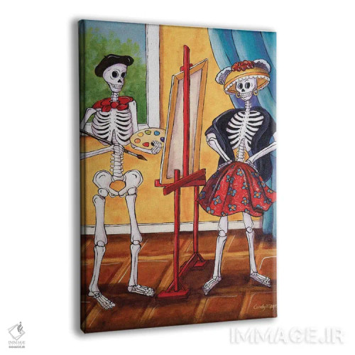 تابلو دکوراتیو هنرمند و مدل اثر کندی مایر - نمای پرسپکتیو محصول