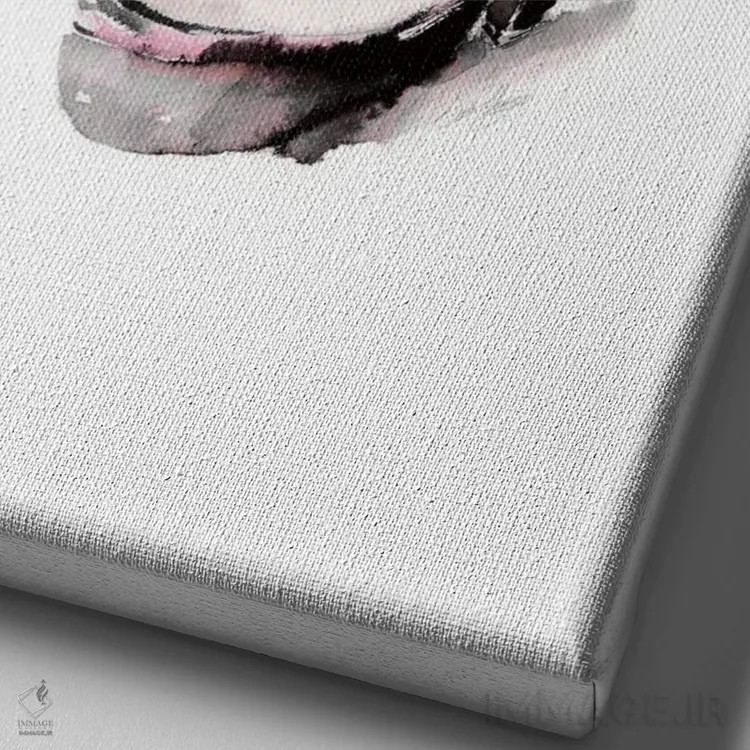 تابلو دکوراتیو سکوی باله اثر استلا چانگ - نمای نزدیک بافت بوم