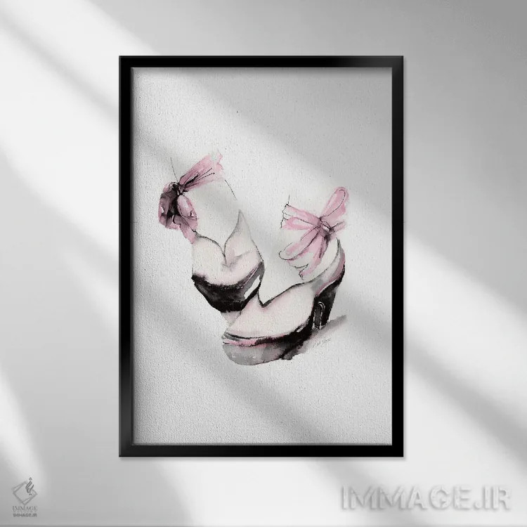 تابلو دکوراتیو سکوی باله اثر استلا چانگ - نمای قابدار مشکی