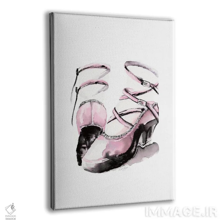 تابلو دکوراتیو کفش بندی پلتفرم اثر استلا چانگ - نمای پرسپکتیو محصول