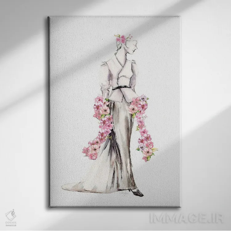 تابلو دکوراتیو ژست بگیر ۳ اثر استلا چانگ - نمای روبهرو روی دیوار