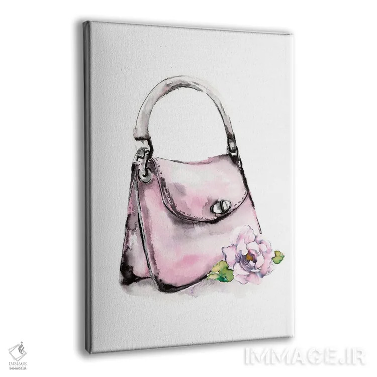 تابلو دکوراتیو کیف دستی با دسته سفت اثر استلا چانگ - نمای پرسپکتیو محصول