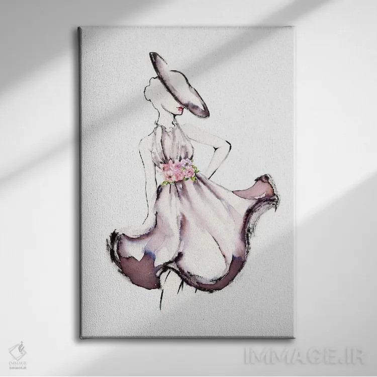 تابلو دکوراتیو ژست بگیر ۲ اثر استلا چانگ - نمای روبهرو روی دیوار