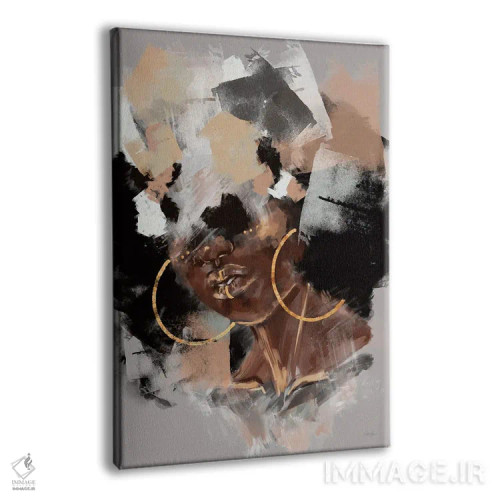 تابلو انتزاعی آفرو پاپ اثر استلا چانگ - نمای پرسپکتیو محصول