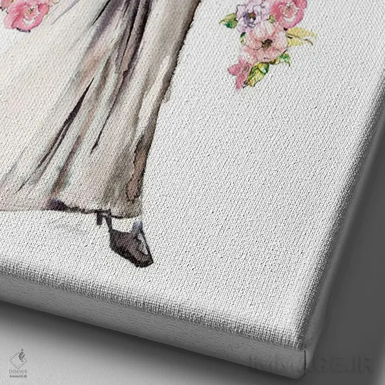 تابلو دکوراتیو ژست بگیر ۳ اثر استلا چانگ - نمای نزدیک بافت بوم