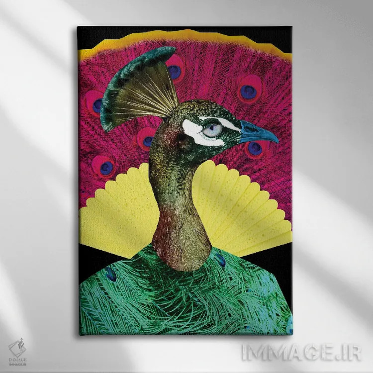 تابلو مدرن خوان اثر کارولین کسلسی - نمای روبهرو روی دیوار