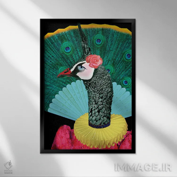 تابلو مدرن ژیزل اثر کارولین کسلسی - نمای قابدار مشکی