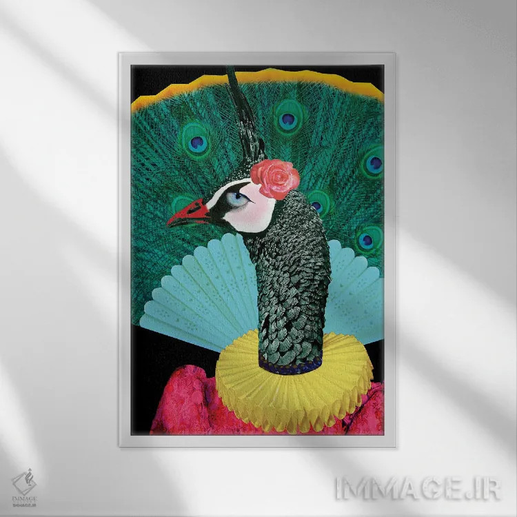 تابلو مدرن ژیزل اثر کارولین کسلسی - نمای قابدار سفید