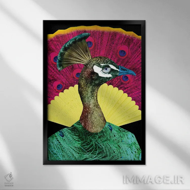 تابلو مدرن خوان اثر کارولین کسلسی - نمای قابدار مشکی