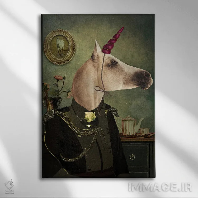 تابلو مدرن رویابین اثر کارولین کسلسی - نمای روبهرو روی دیوار