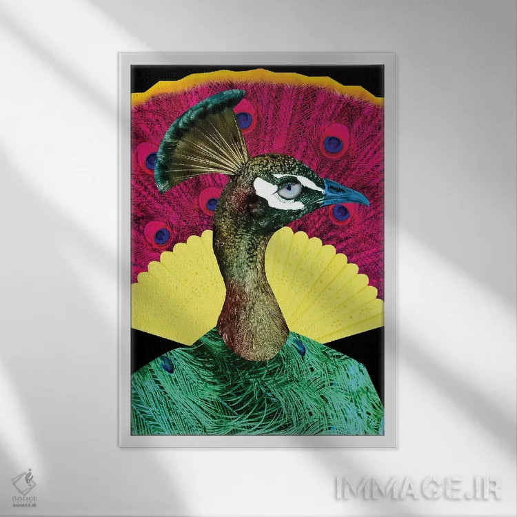 تابلو مدرن خوان اثر کارولین کسلسی - نمای قابدار سفید