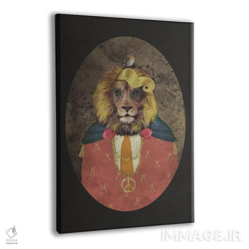 تابلو مدرن دندی جک - زمینه تیره اثر کارولین کسلسی - نمای پرسپکتیو محصول