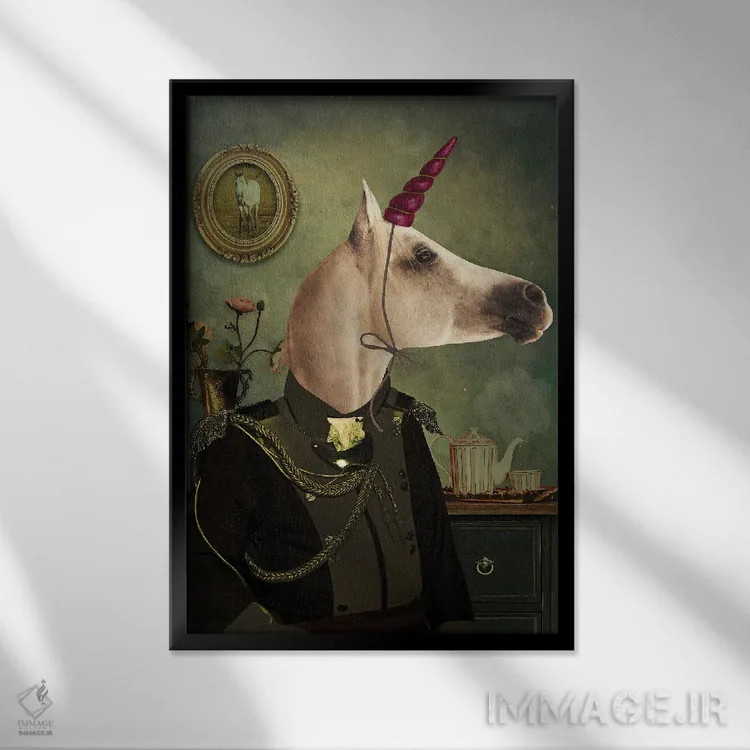 تابلو مدرن رویابین اثر کارولین کسلسی - نمای قابدار مشکی