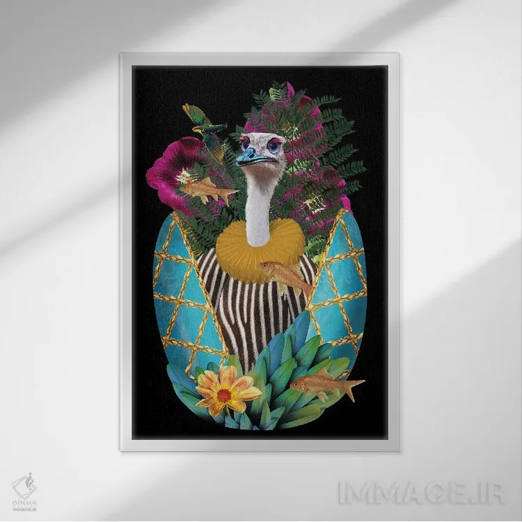 تابلو دکوراتیو جرج اثر کارولین کسلسی - نمای قابدار سفید