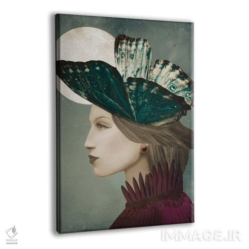 تابلو دکوراتیو ماه کامل اثر کارولین کسلسی - نمای پرسپکتیو محصول