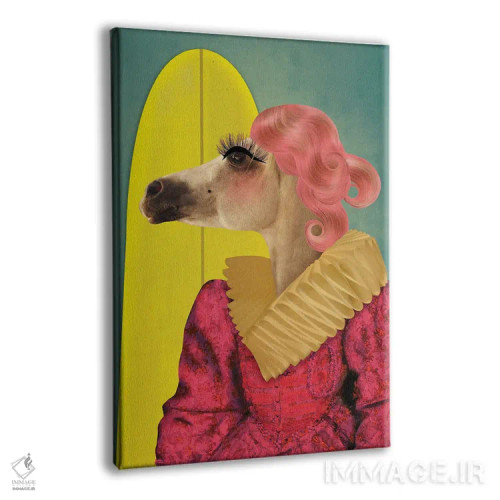 تابلو مدرن دالی - بانوی اسب اثر کارولین کسلسی - نمای پرسپکتیو محصول