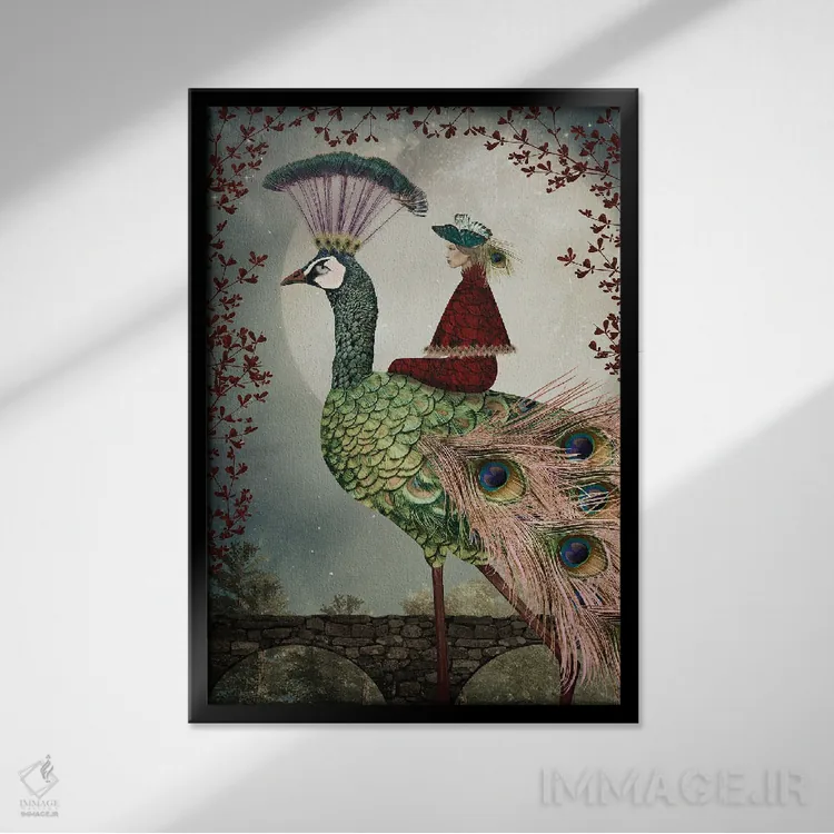 تابلو دکوراتیو نگهبان شب اثر کارولین کسلسی - نمای قابدار مشکی