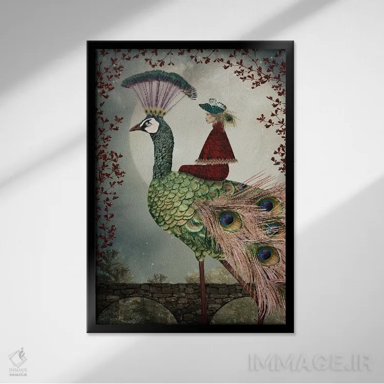 تابلو دکوراتیو نگهبان شب اثر کارولین کسلسی - نمای قابدار مشکی