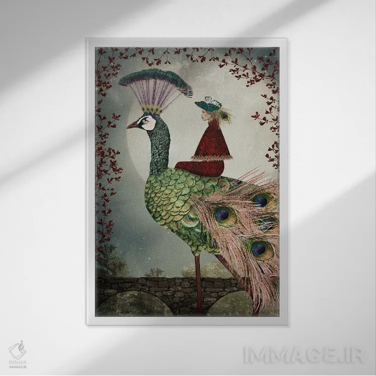 تابلو دکوراتیو نگهبان شب اثر کارولین کسلسی - نمای قابدار سفید