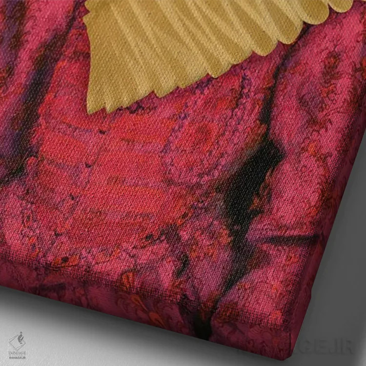 تابلو مدرن دالی - بانوی اسب اثر کارولین کسلسی - نمای نزدیک بافت بوم