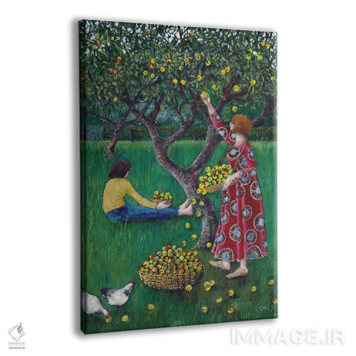 تابلو دکوراتیو انعکاس ها در باغ میوه اثر کترین پاتریکسون - نمای پرسپکتیو محصول