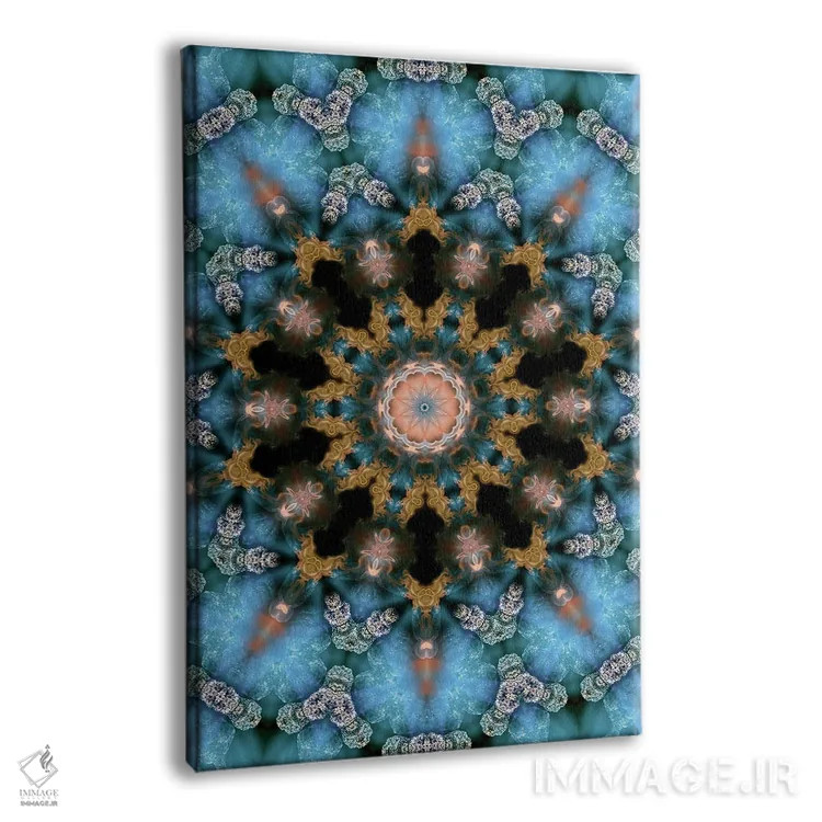 تابلو دکوراتیو کالیودوسکوپ شاهدانه شماره ۱۸ اثر نائوم دورخمان - نمای پرسپکتیو محصول