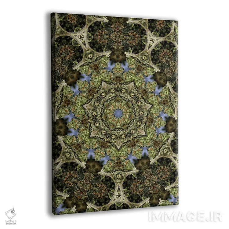 تابلو دکوراتیو کالیودوسکوپ شاهدانه شماره ۲۷ اثر نائوم دورخمان - نمای پرسپکتیو محصول