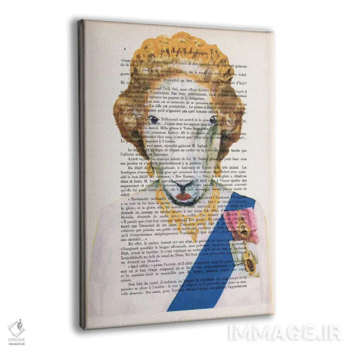 تابلو دکوراتیو بز ملکه الیزابت اثر کوکو د پاریس - نمای پرسپکتیو محصول