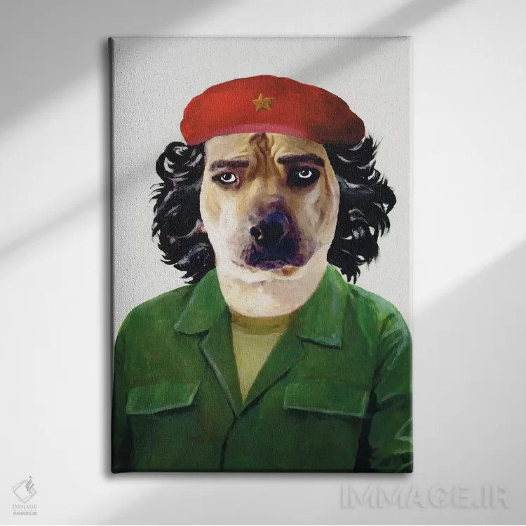 تابلو دکوراتیو چه گوارا اثر کوکو د پاریس - نمای روبهرو روی دیوار