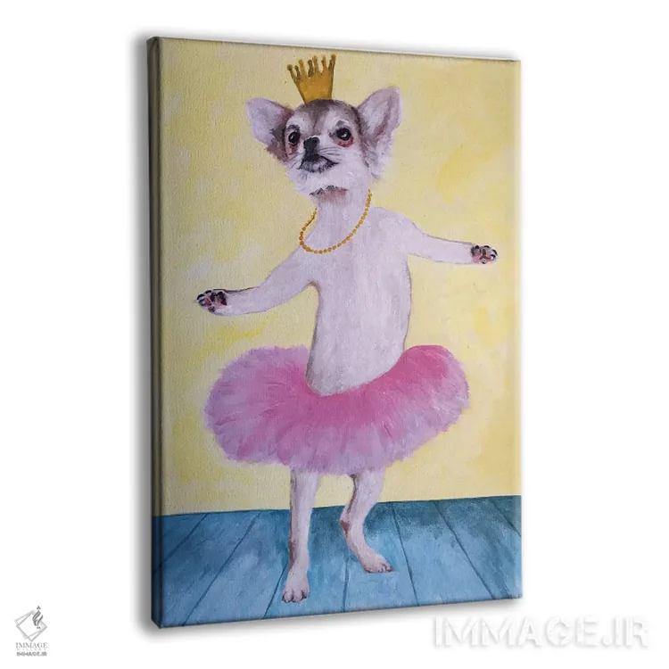 تابلو دکوراتیو چی واوا بالرین اثر کوکو د پاریس - نمای پرسپکتیو محصول