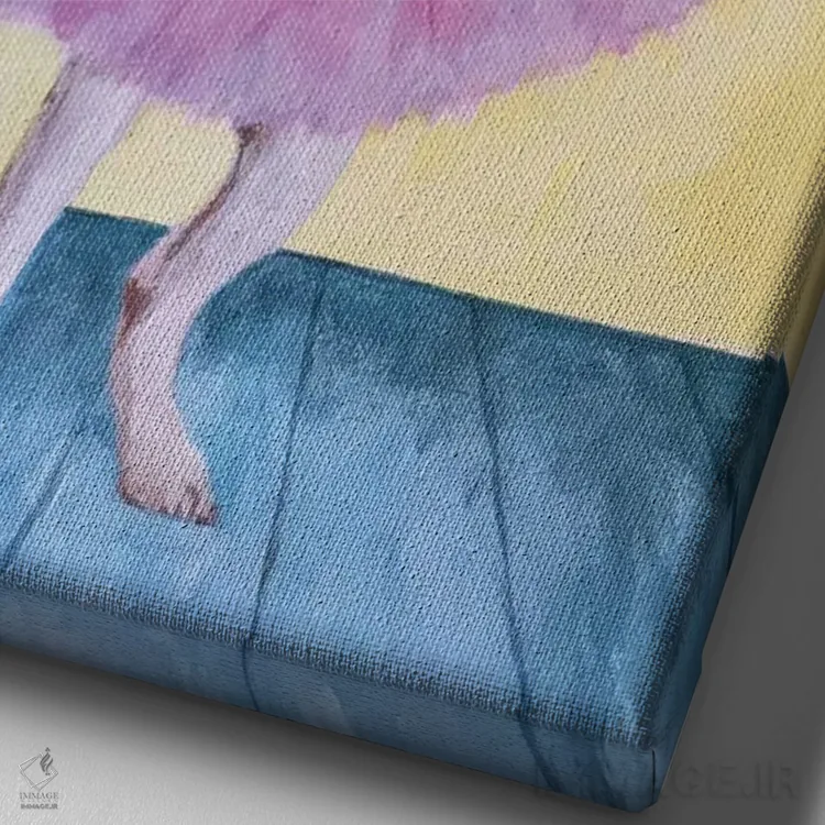 تابلو دکوراتیو چی واوا بالرین اثر کوکو د پاریس - نمای نزدیک بافت بوم