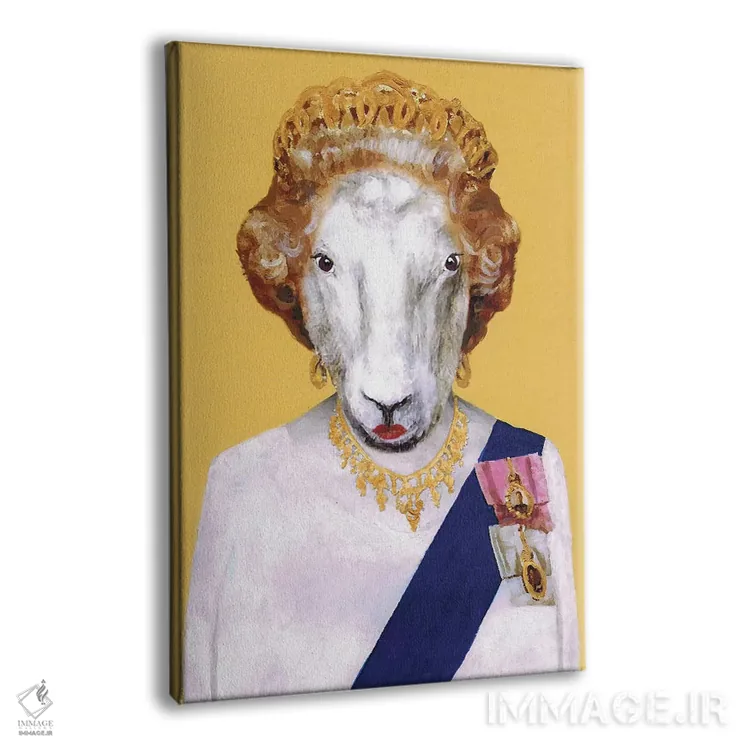 تابلو دکوراتیو ملکه الیزابت اثر کوکو د پاریس - نمای پرسپکتیو محصول