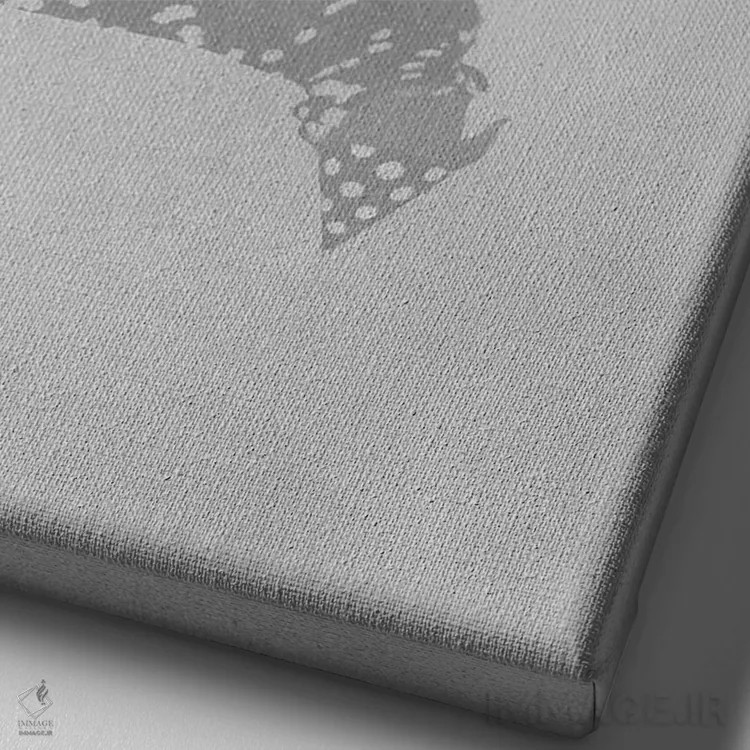 تابلو دکوراتیو مهمانی دالماتینی اثر کوکو د پاریس - نمای نزدیک بافت بوم