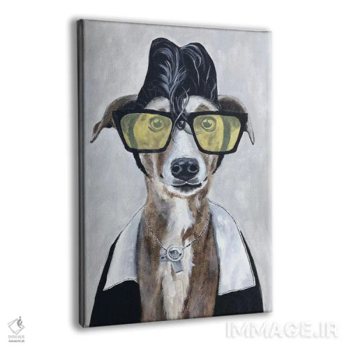 تابلو دکوراتیو گری هوند راک اثر کوکو د پاریس - نمای پرسپکتیو محصول