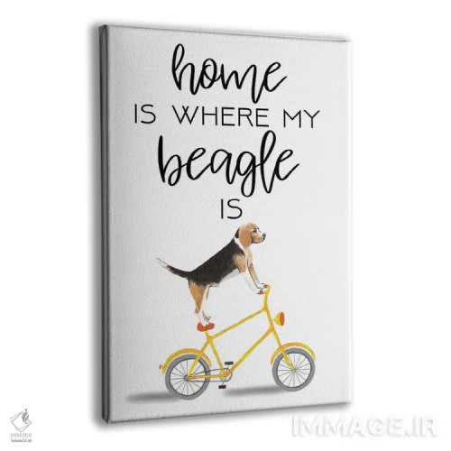 تابلو دکوراتیو بیگل اثر کوکو د پاریس - نمای پرسپکتیو محصول