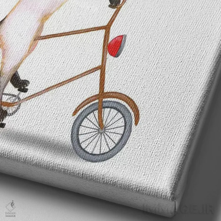 تابلو دکوراتیو گربه اثر کوکو د پاریس - نمای نزدیک بافت بوم