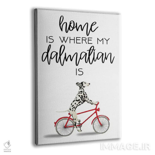 تابلو دکوراتیو دالماتین اثر کوکو د پاریس - نمای پرسپکتیو محصول