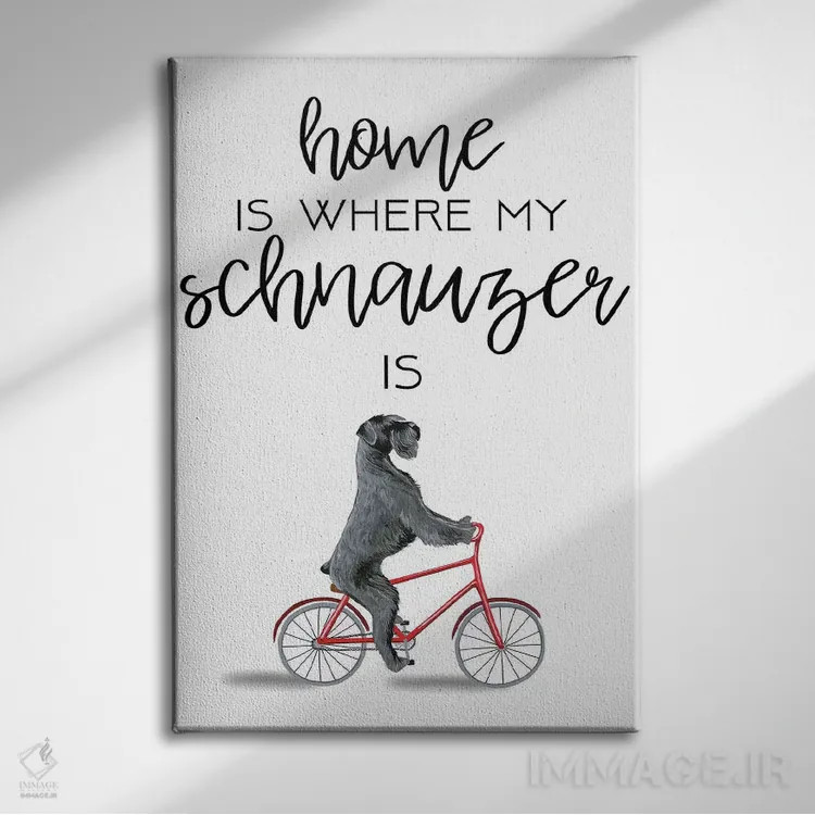 تابلو دکوراتیو اشنوزر اثر کوکو د پاریس - نمای روبهرو روی دیوار