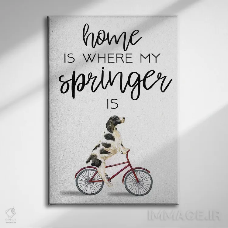 تابلو دکوراتیو اسپرینگر اثر کوکو د پاریس - نمای روبهرو روی دیوار