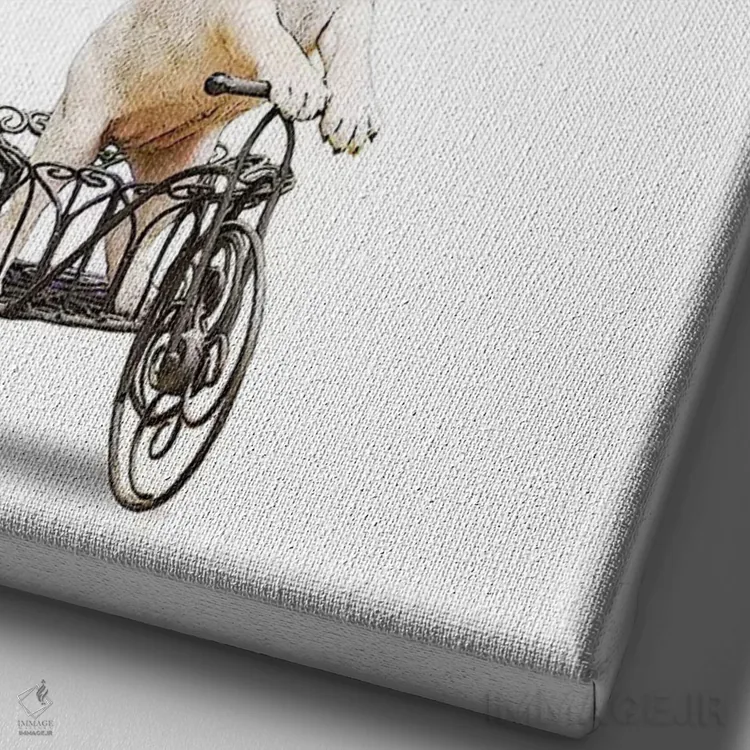 تابلو دکوراتیو پاگ اثر کوکو د پاریس - نمای نزدیک بافت بوم