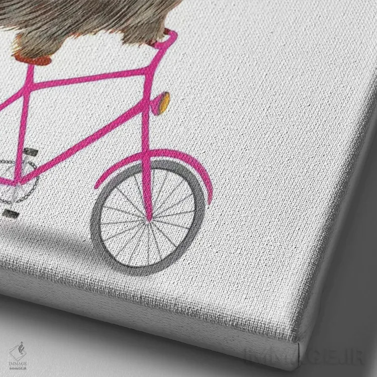 تابلو دکوراتیو یورکشایر اثر کوکو د پاریس - نمای نزدیک بافت بوم